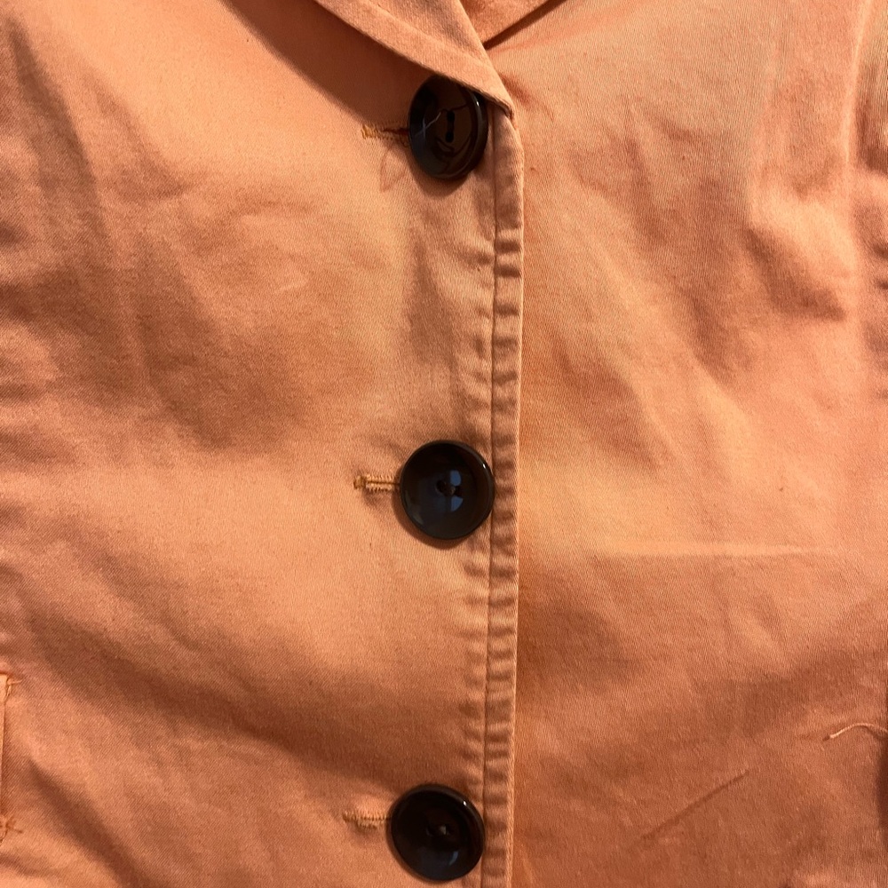 Studio I Women's Peach Short Sleeve Blazer - Picture 3 of 7